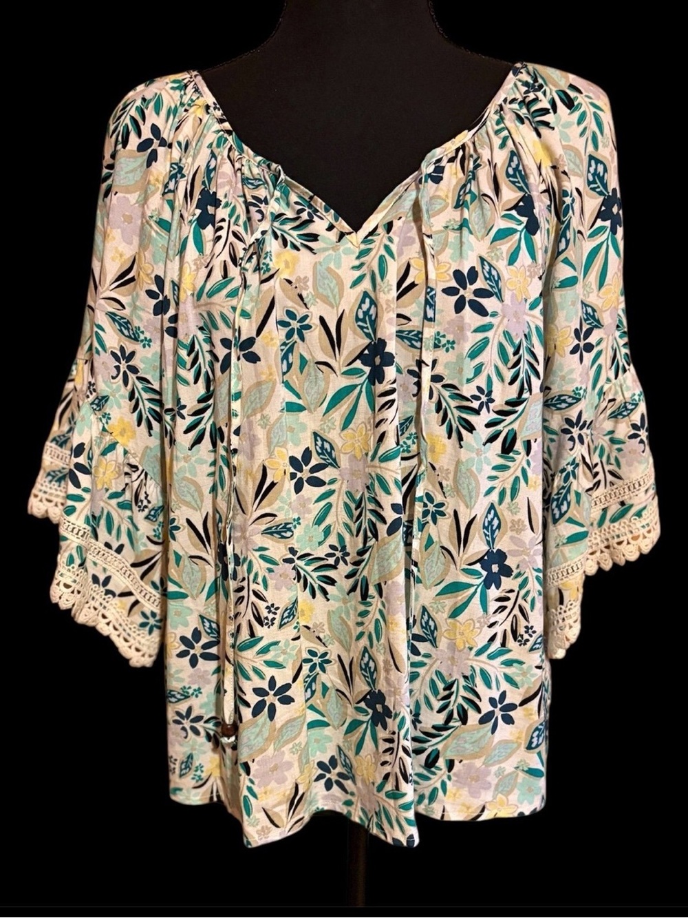 I.N.Studio petite medium rayon summer top